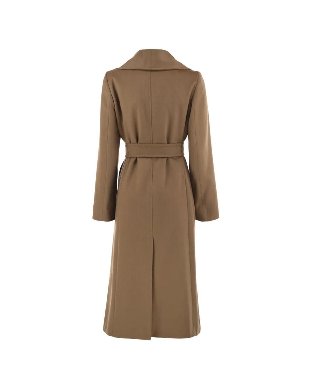 Max Mara Natural Belted Wrap Coat