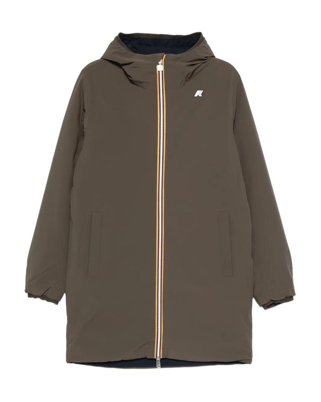 Chaqueta Con Cremallera Y Capucha K-Way de hombre de color Gray