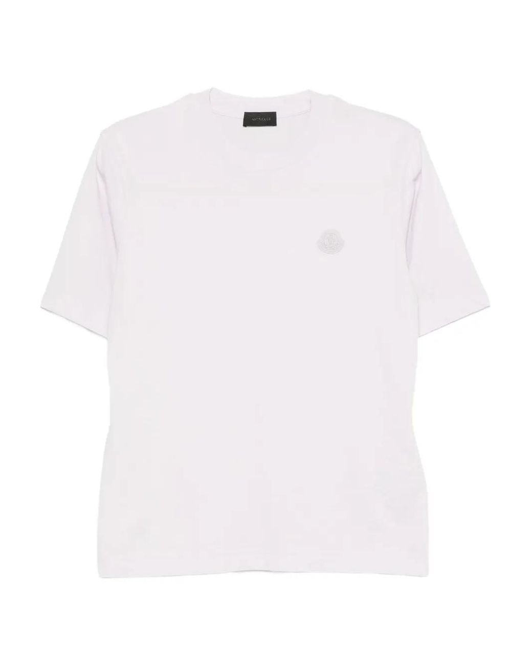 Moncler White T-Shirts And Polos