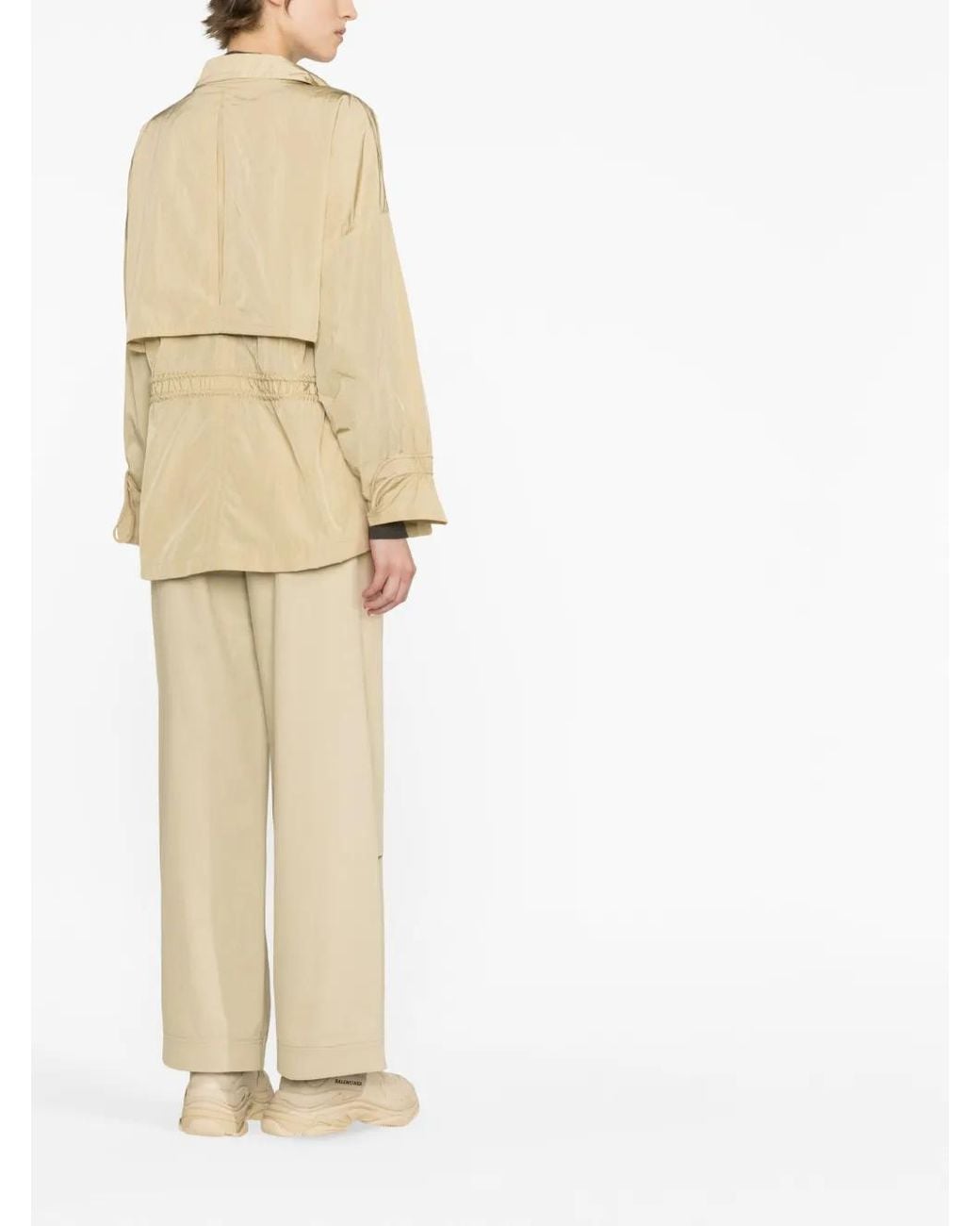 Moncler Natural Deel Drawstring-Waist Jacket