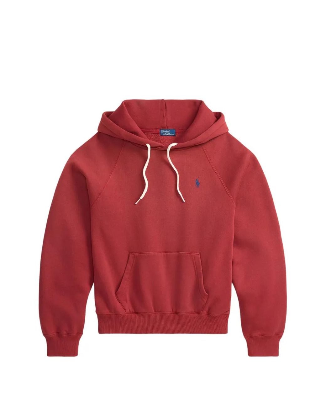 Polo Ralph Lauren Red Logo-Detail Hoodie