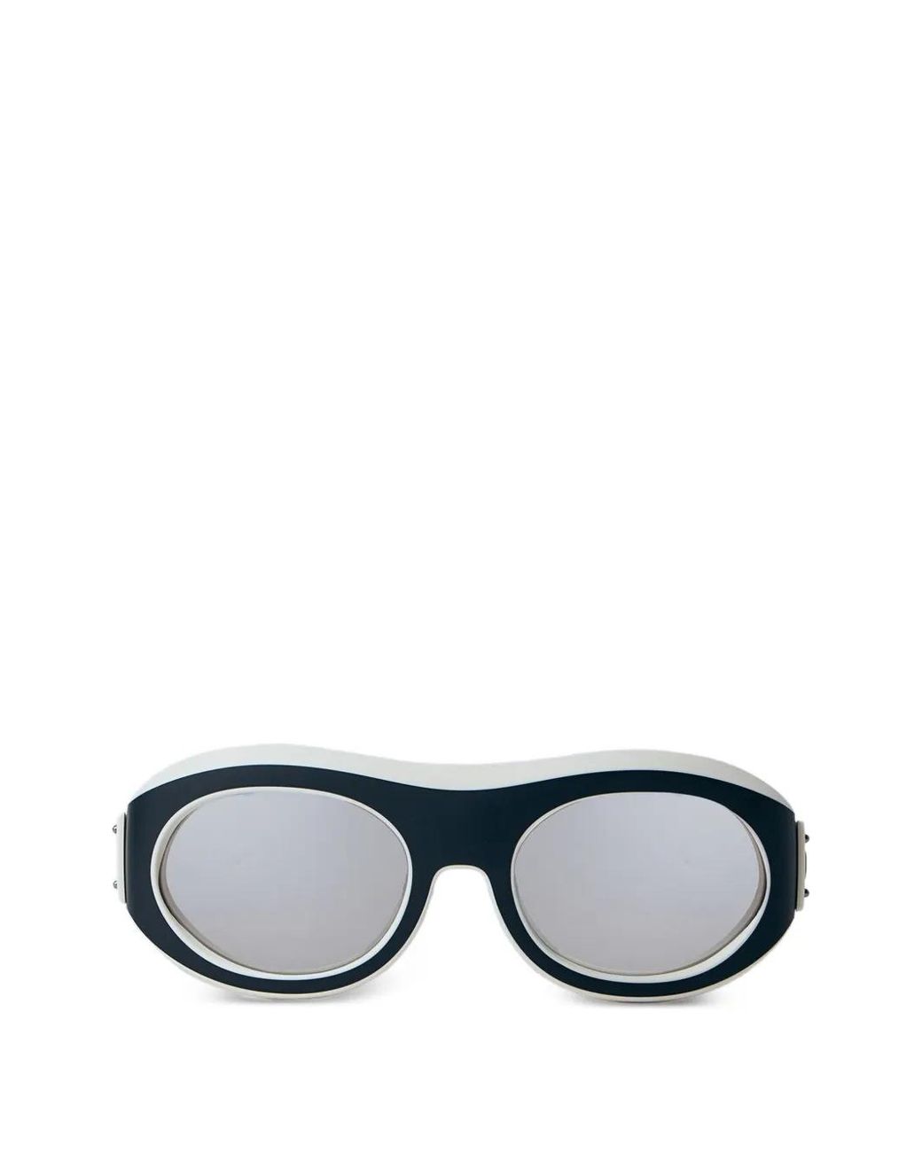 Moncler Black Oval-Frame Sunglasses