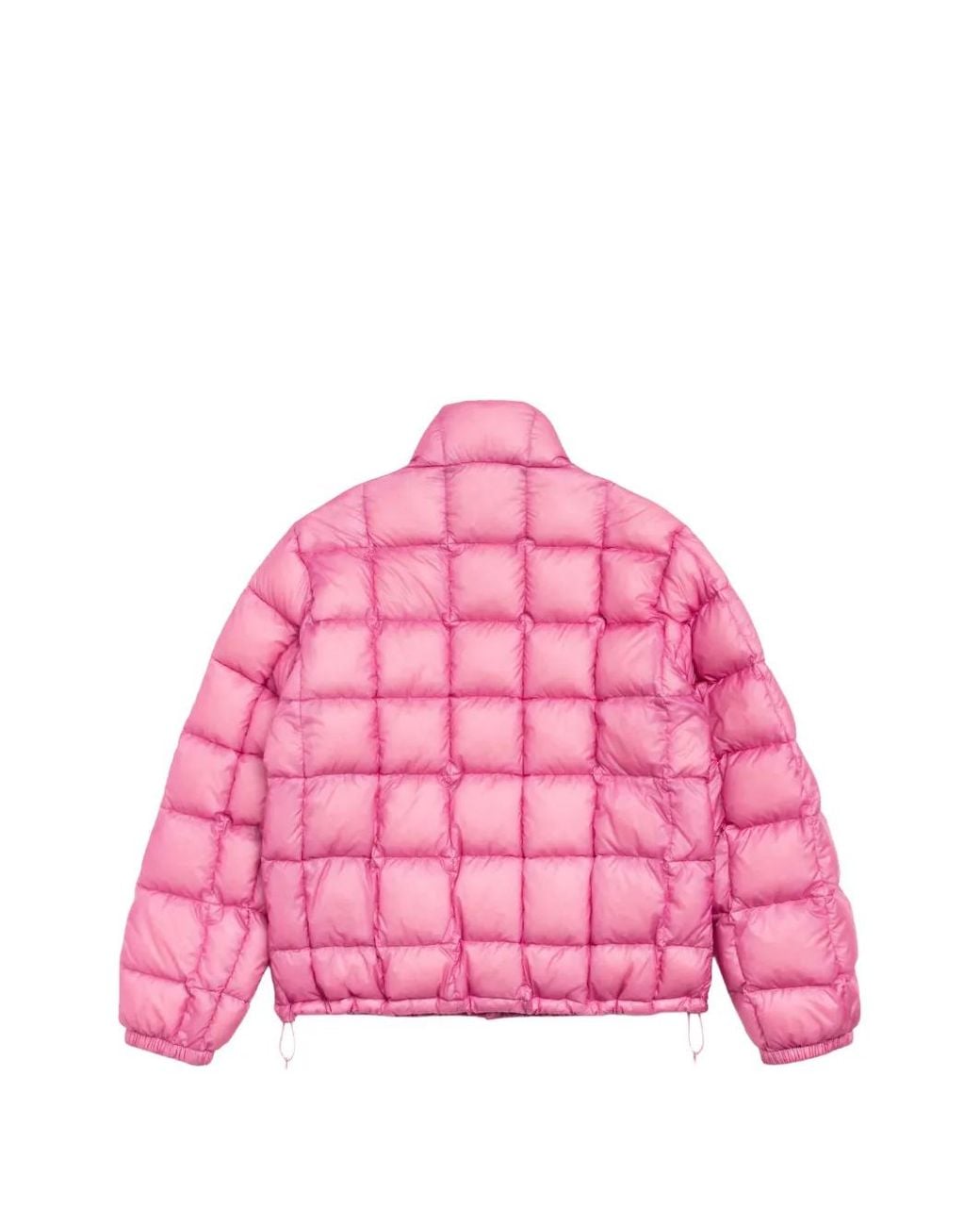 Stussy Pink Logo-Print Puffer Jacket