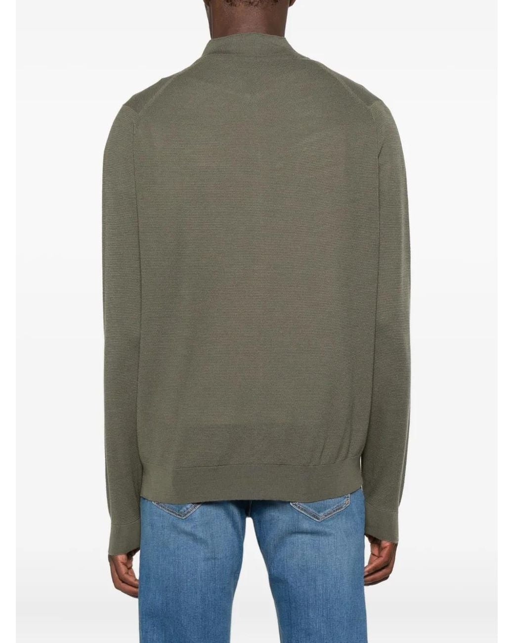 Cárdigan con cremallera John Smedley de color Brown