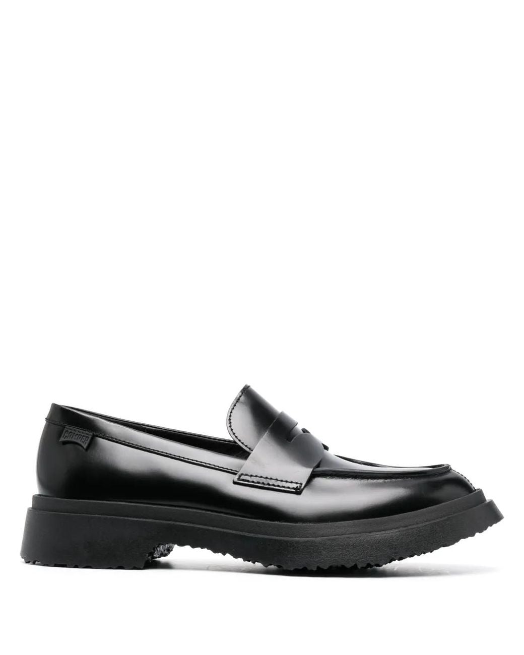 Camper Black Leather Loafers