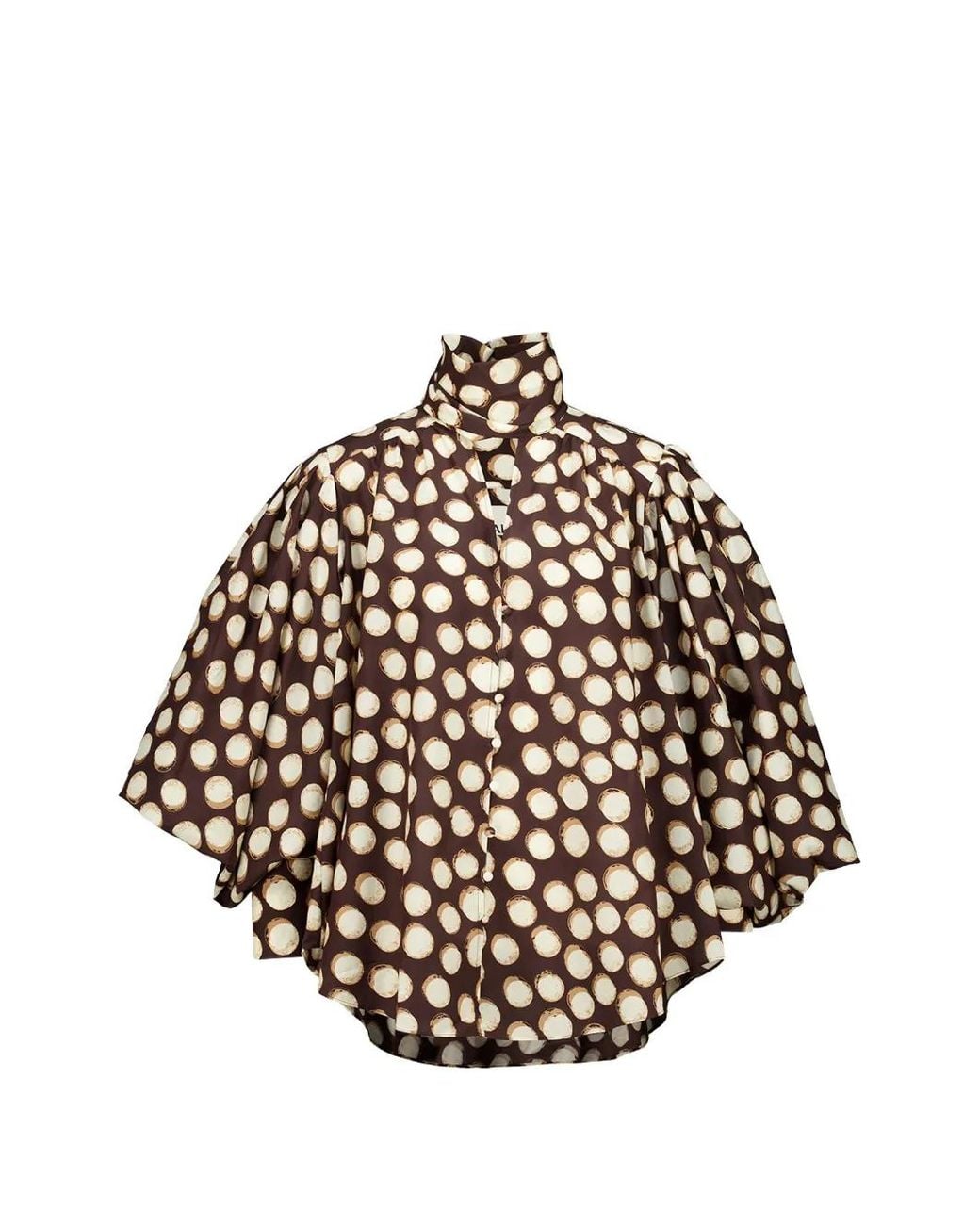 ALÉMAIS Brown Paula Blouse