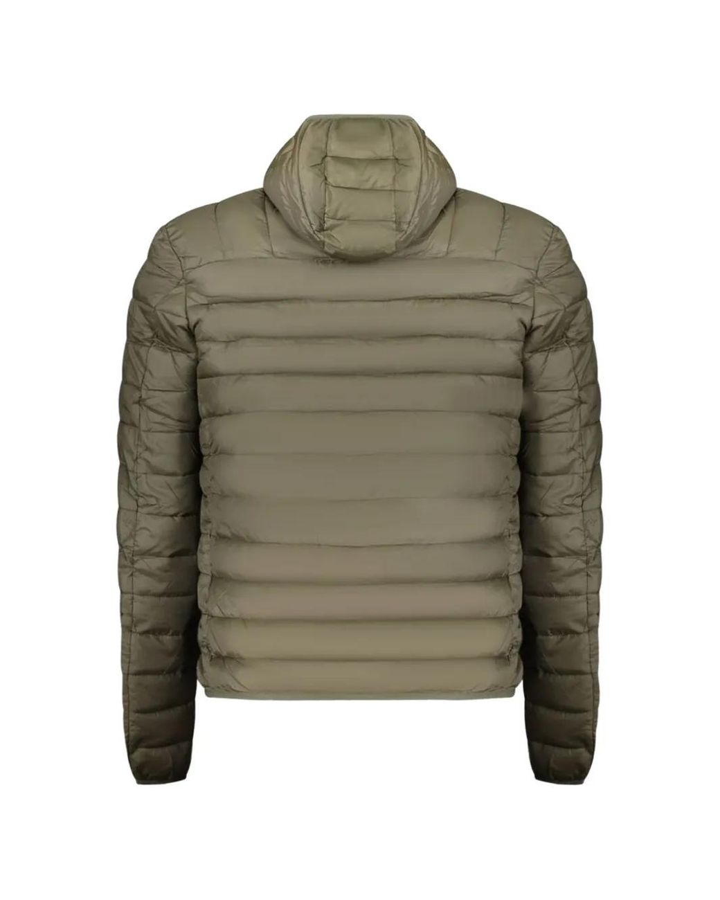 Roberto Cavalli Green Hooded Quilted Jacket for men