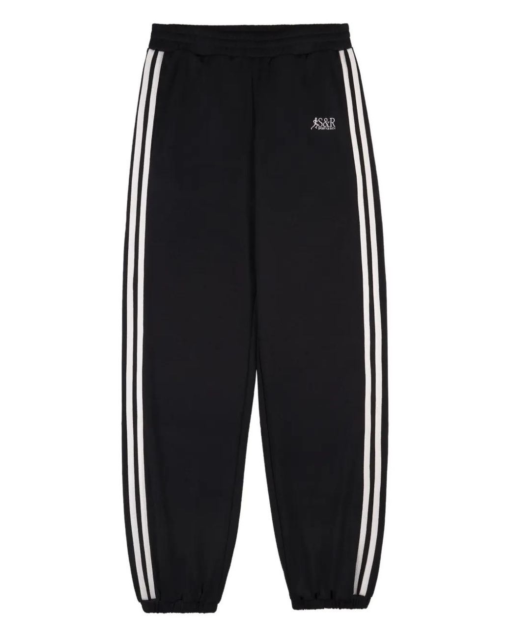 Sporty & Rich Black Runner 90S Elio Track Pants