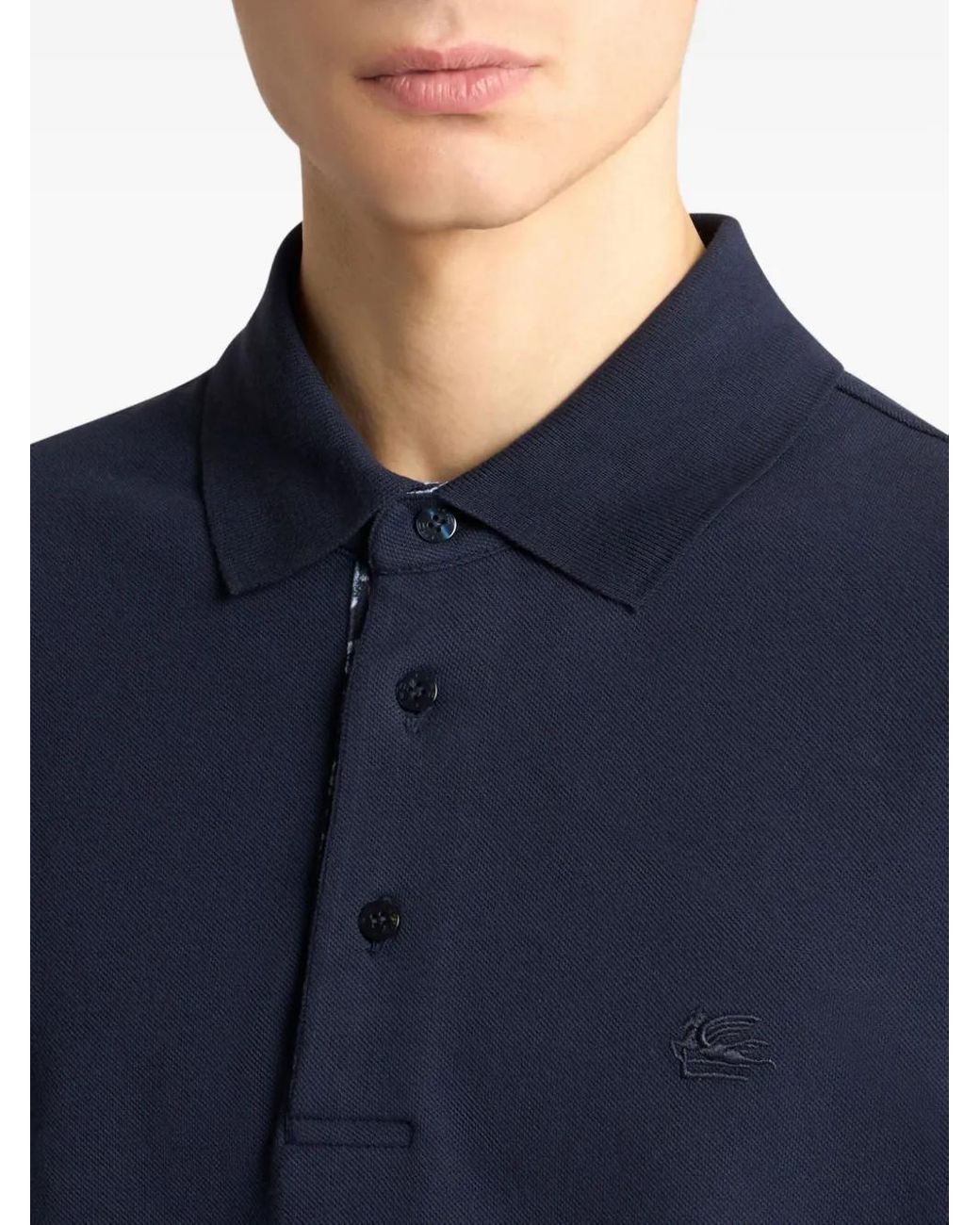 Etro Blue Polo Roma for men