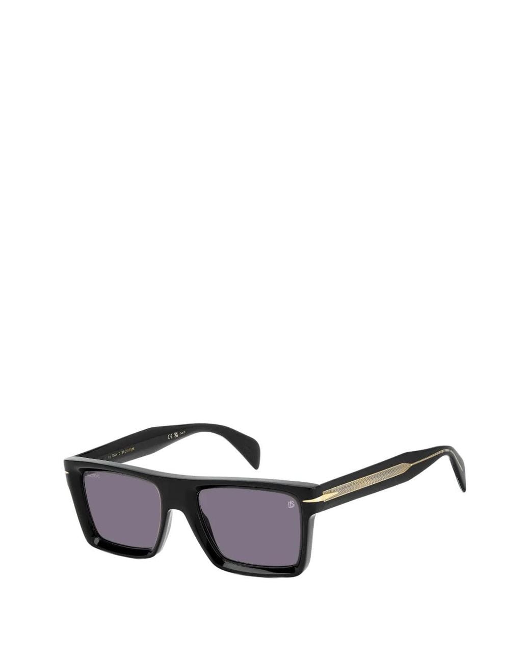 David Beckham Black Square-Frame Sunglasses for men
