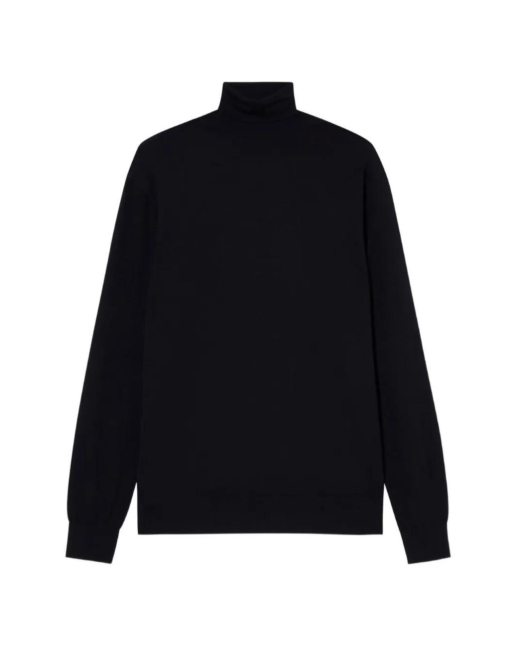 Brooks Brothers Black Merino Wool Turtleneck Sweater for men
