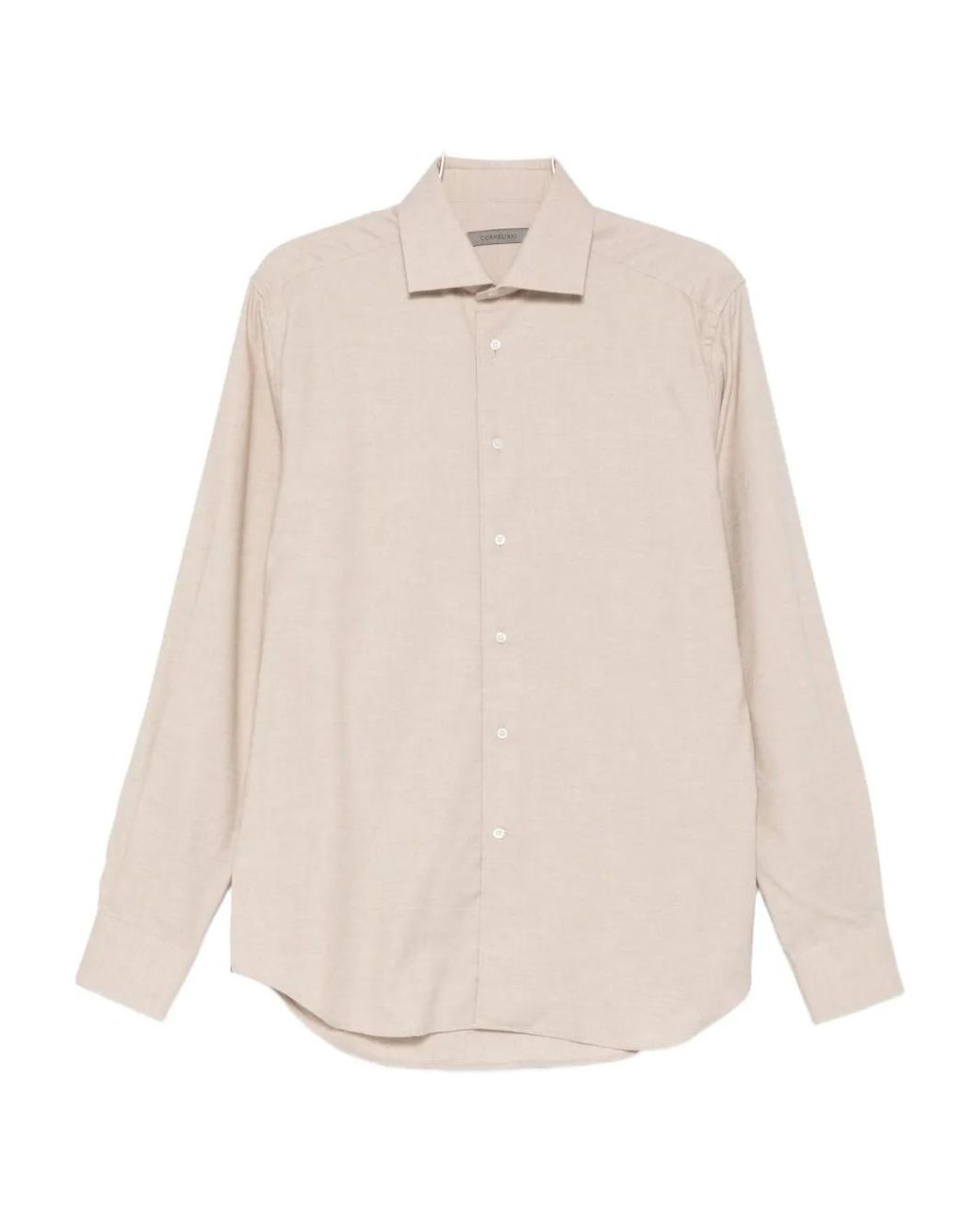 Corneliani White Long-Sleeved Shirt for men