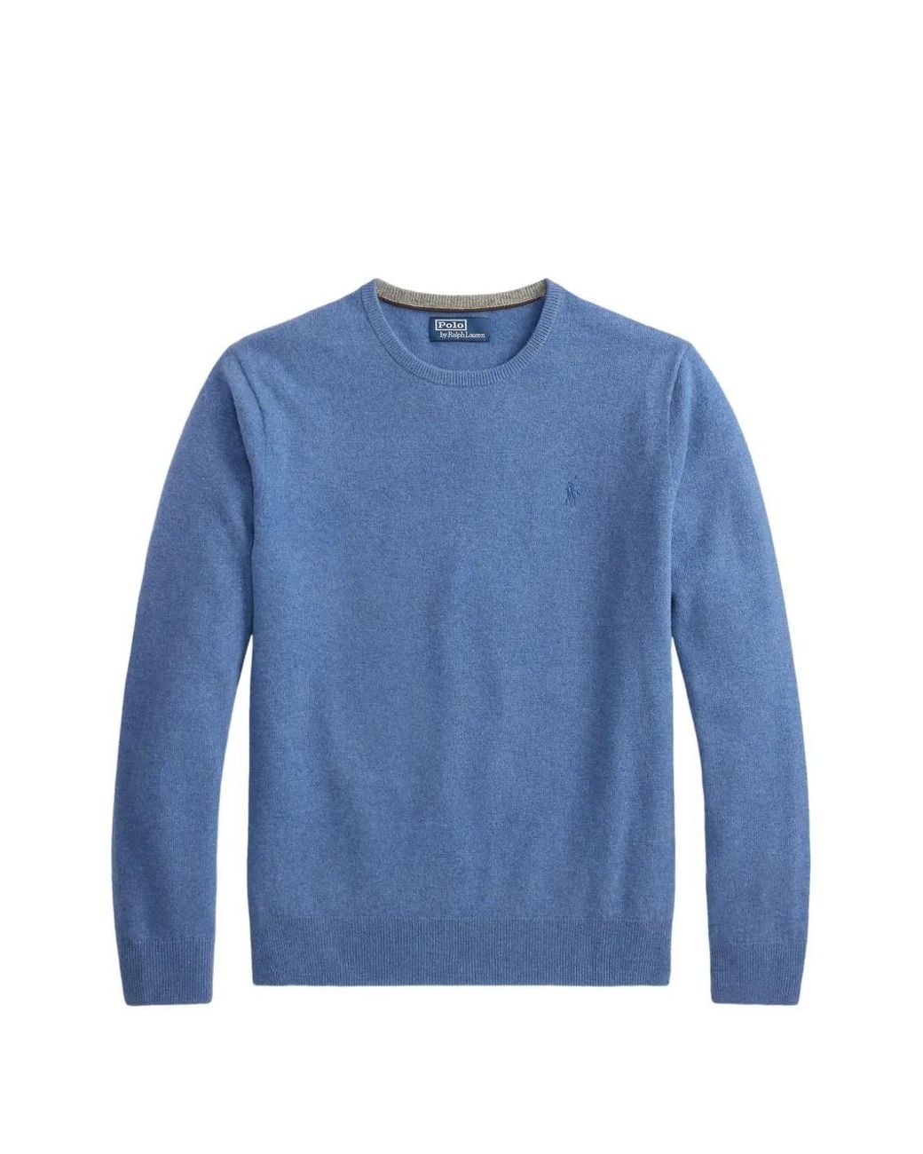 Polo Ralph Lauren Blue Pony Embroidered V-Neck Sweater for men