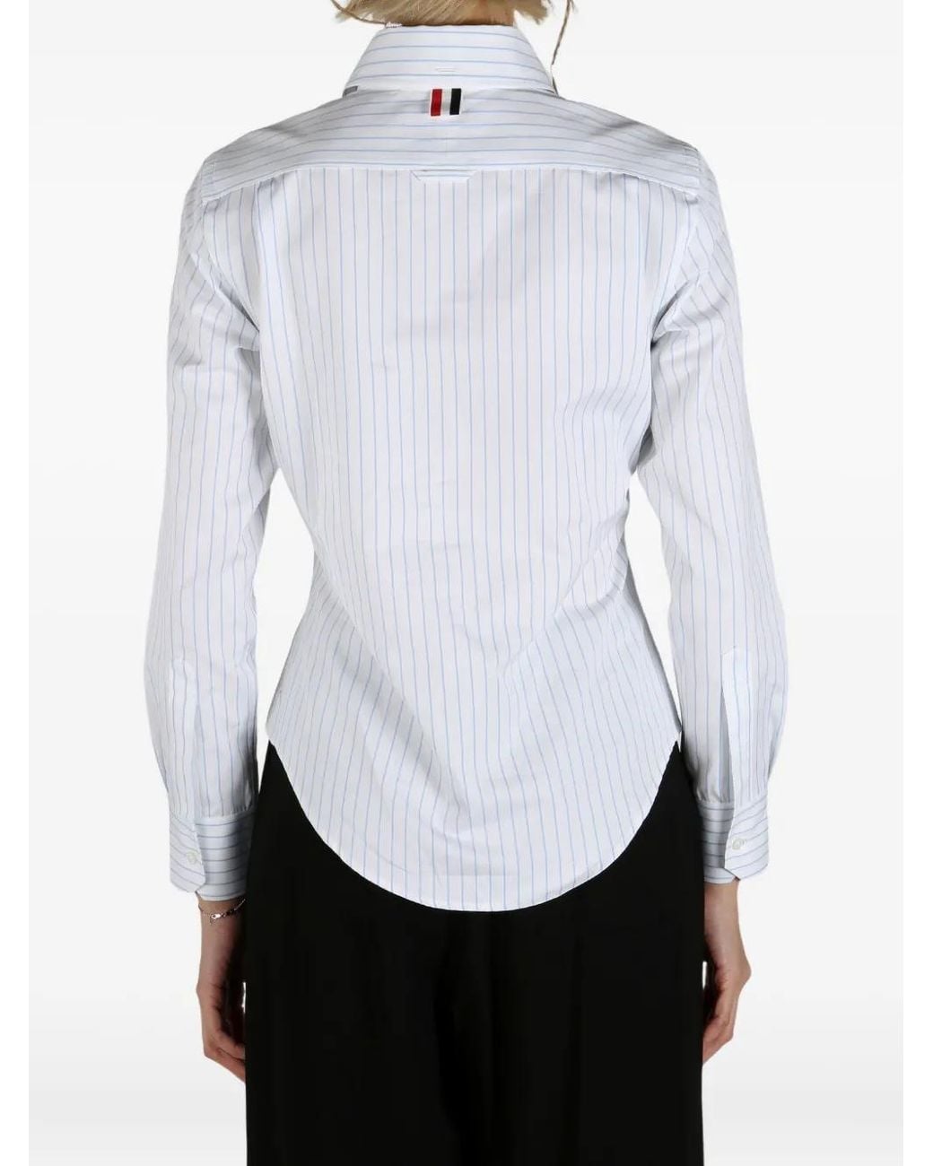 Thom Browne White Striped Shirt