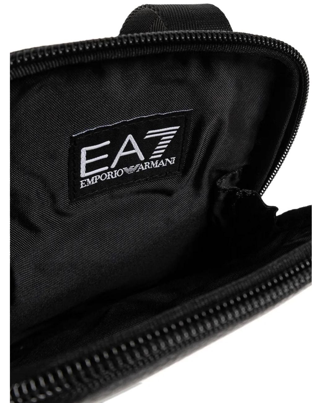 EA7 Black Crossbody Bag for men