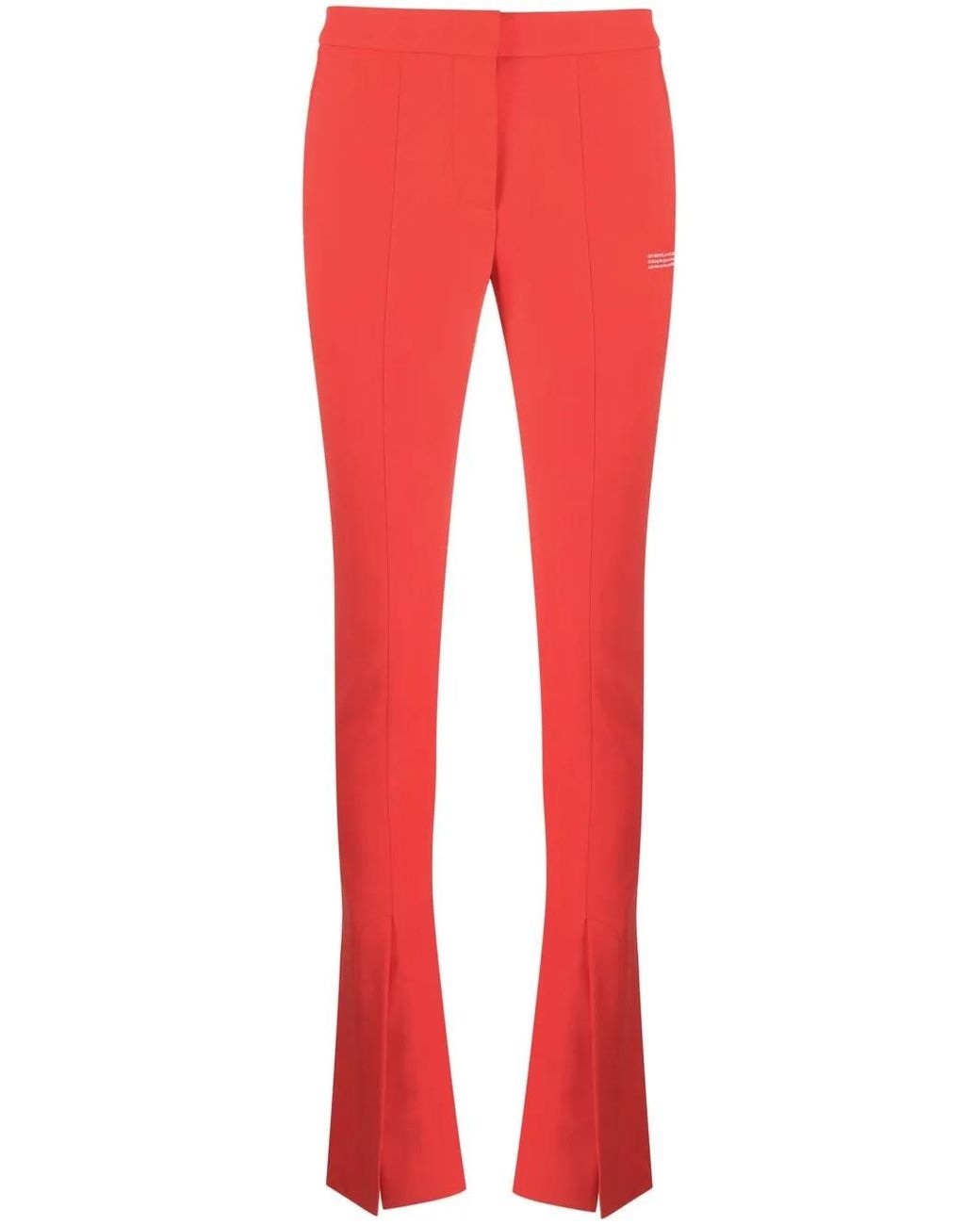 Off-White c/o Virgil Abloh Split-Hem Flared Trousers