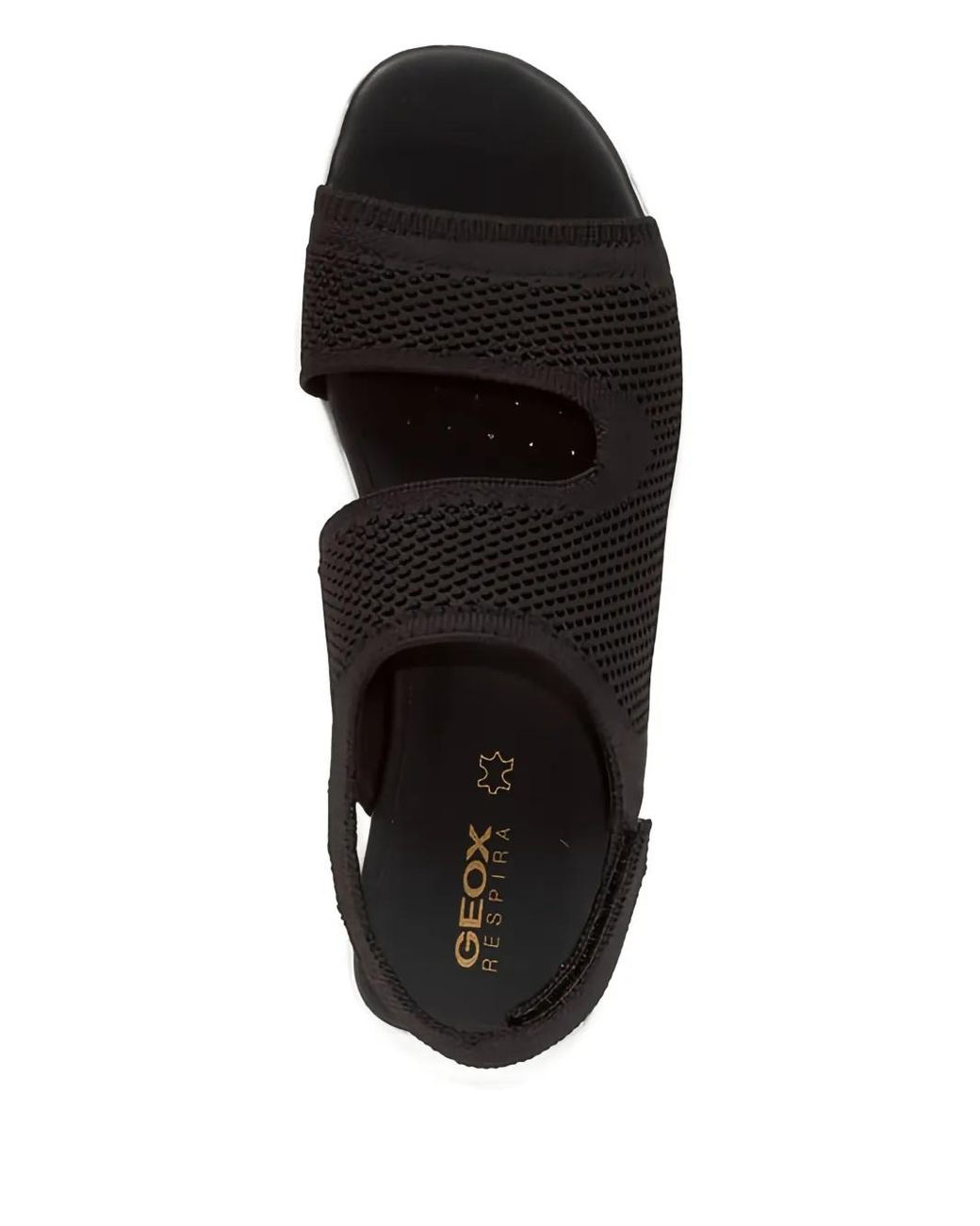 Geox Black Spherica Slingback Sandals
