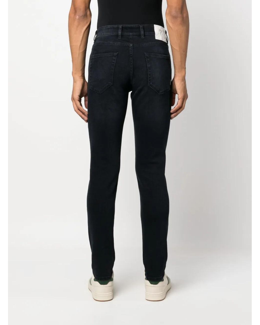 PT Torino Blue Low-Rise Skinny Jeans for men