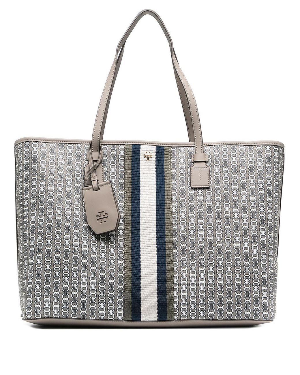 tory burch gemini tote french grey