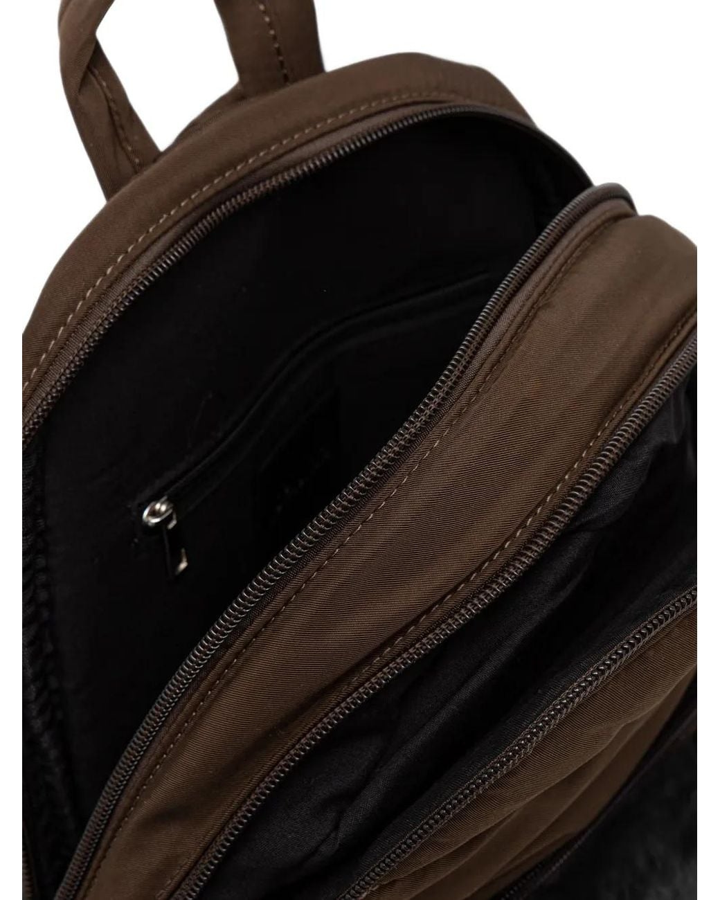 Blauer Black Faux-Fur Logo-Patch Backpack
