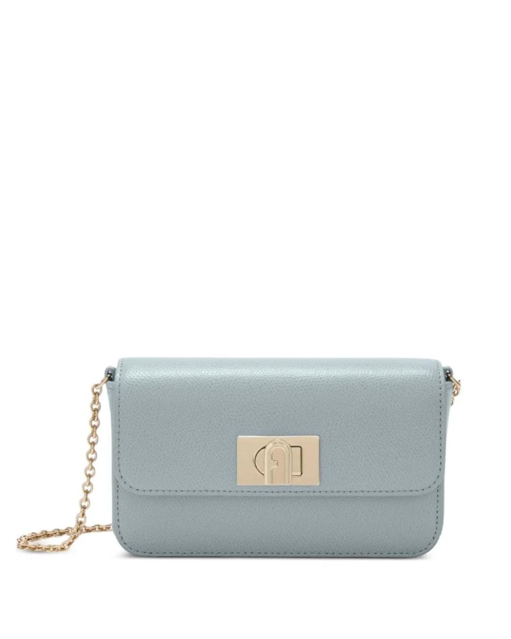 Furla Blue 1927 Chain-Link Crossbody Bag