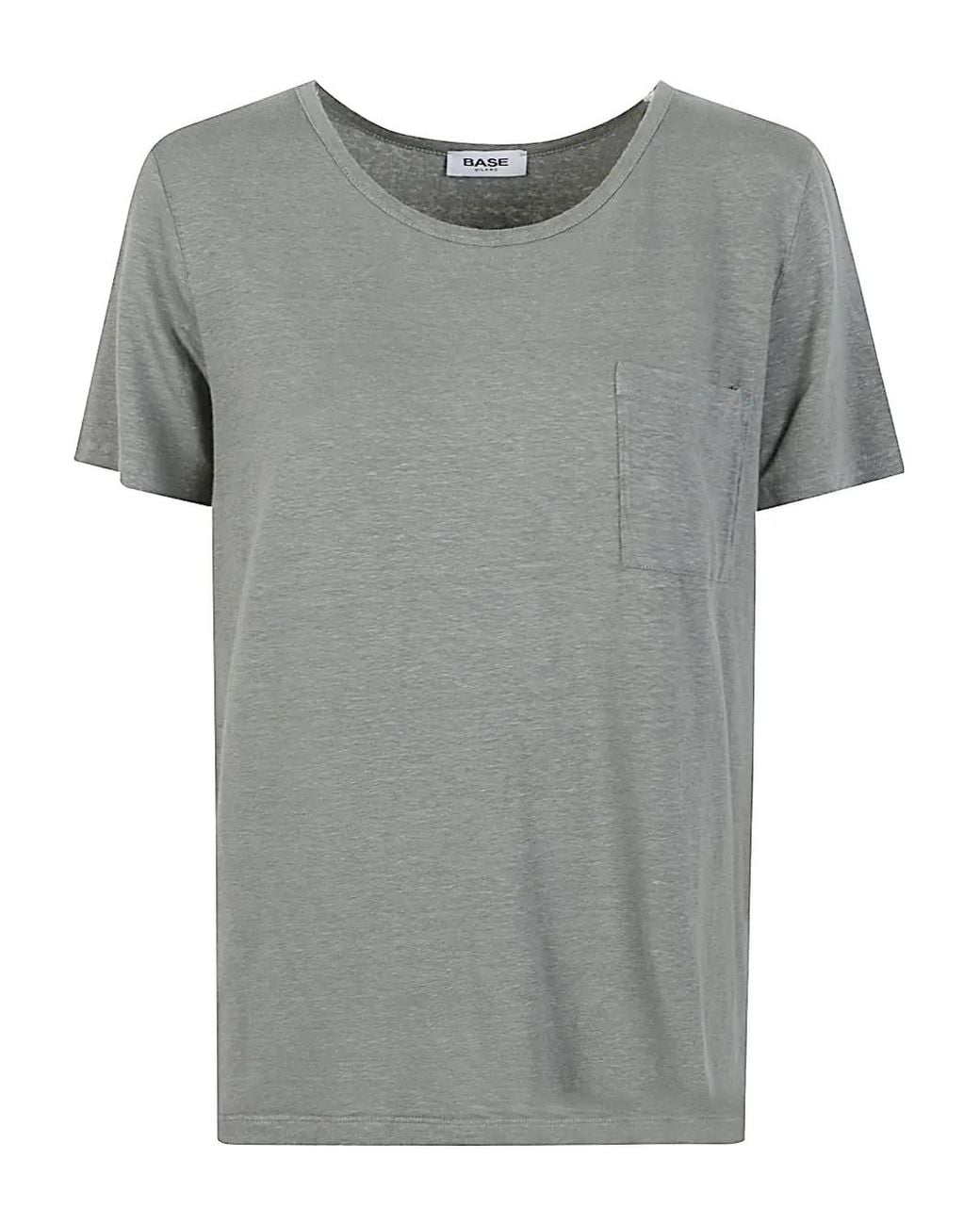 Base London Gray Patch-Pocket T-Shirt