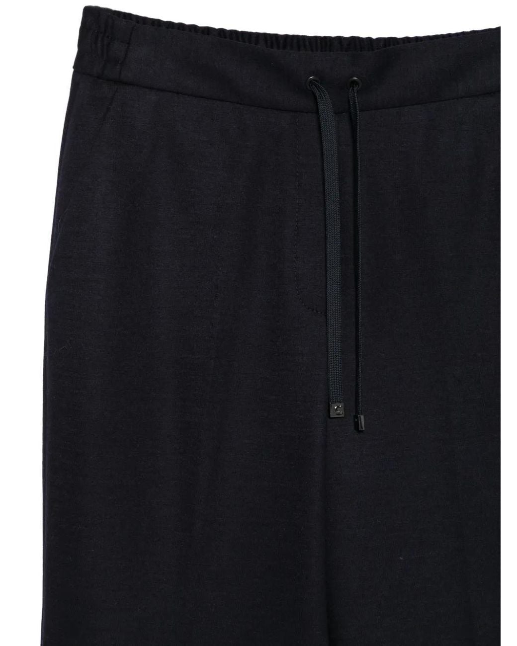 Circolo 1901 Blue Drawstring Cropped Trousers