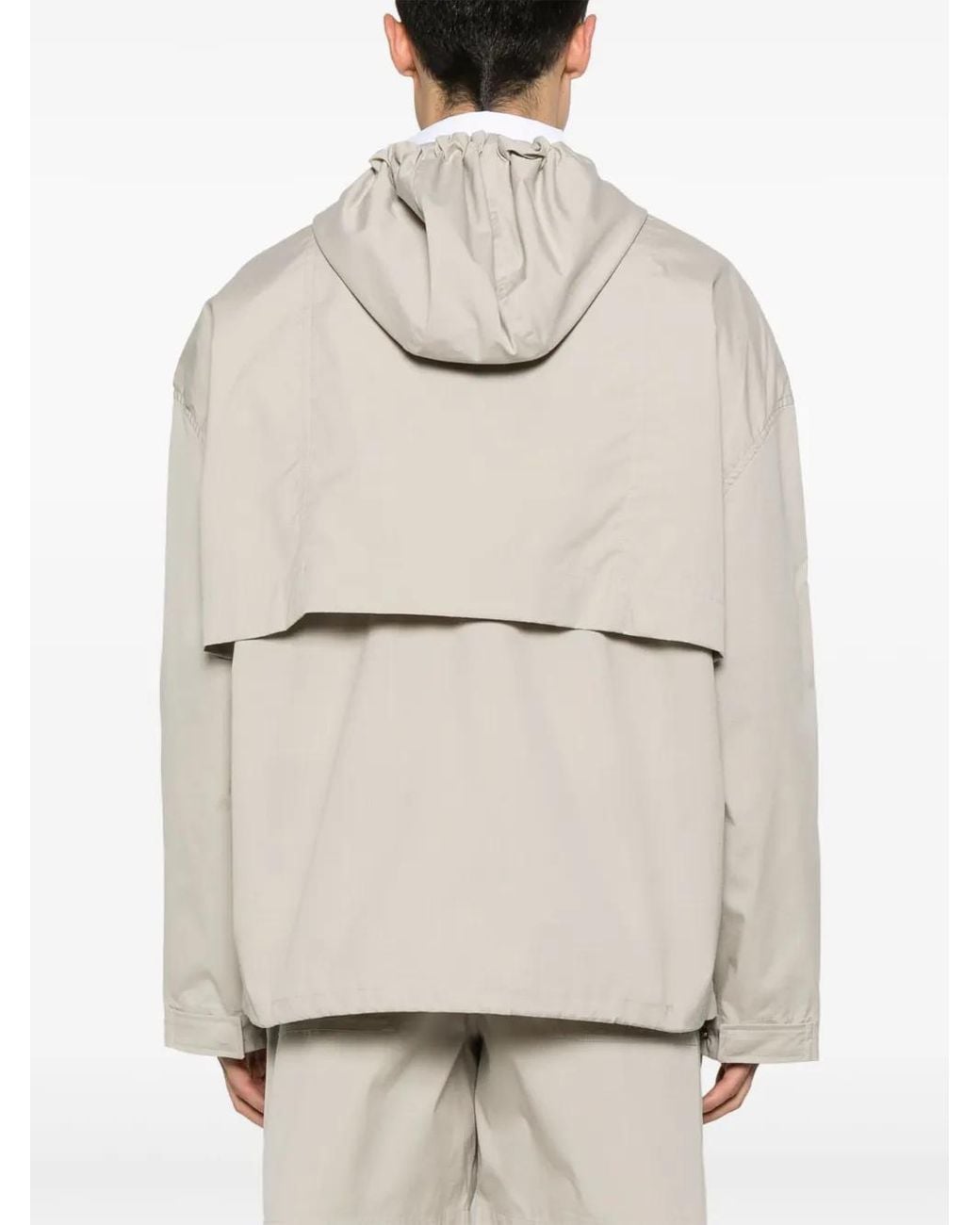 Maison Kitsuné Windjack Met Capuchon in het Natural voor heren