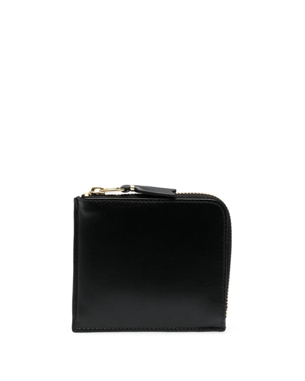 Comme des Garçons Black Leather Zipped Wallet