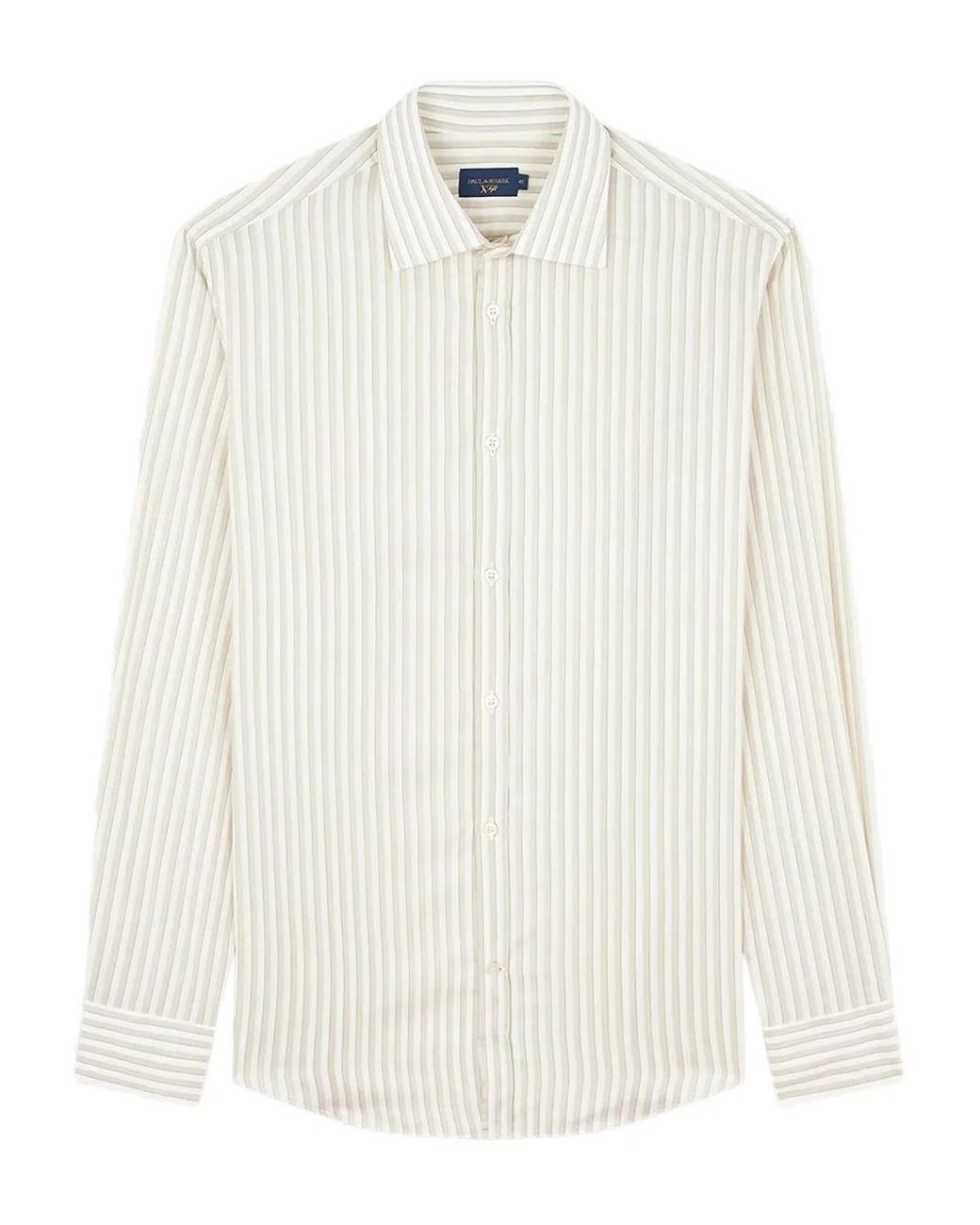 Paul & Shark White Striped Shirt for men