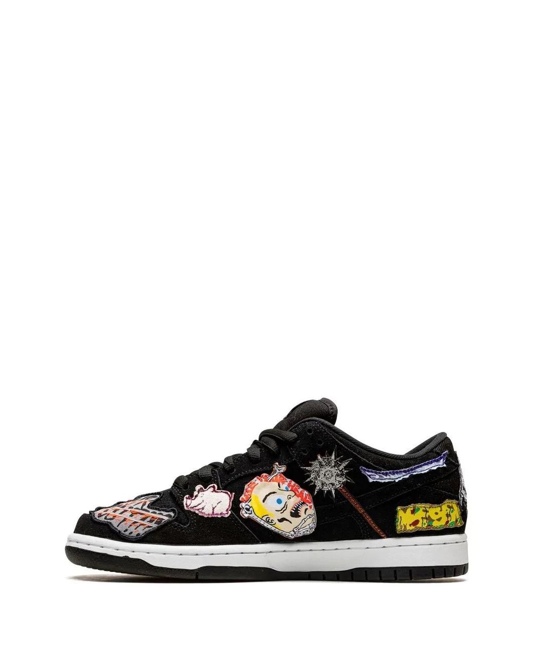 Nike Black Sb Dunk Low "Neckface" Sneakers