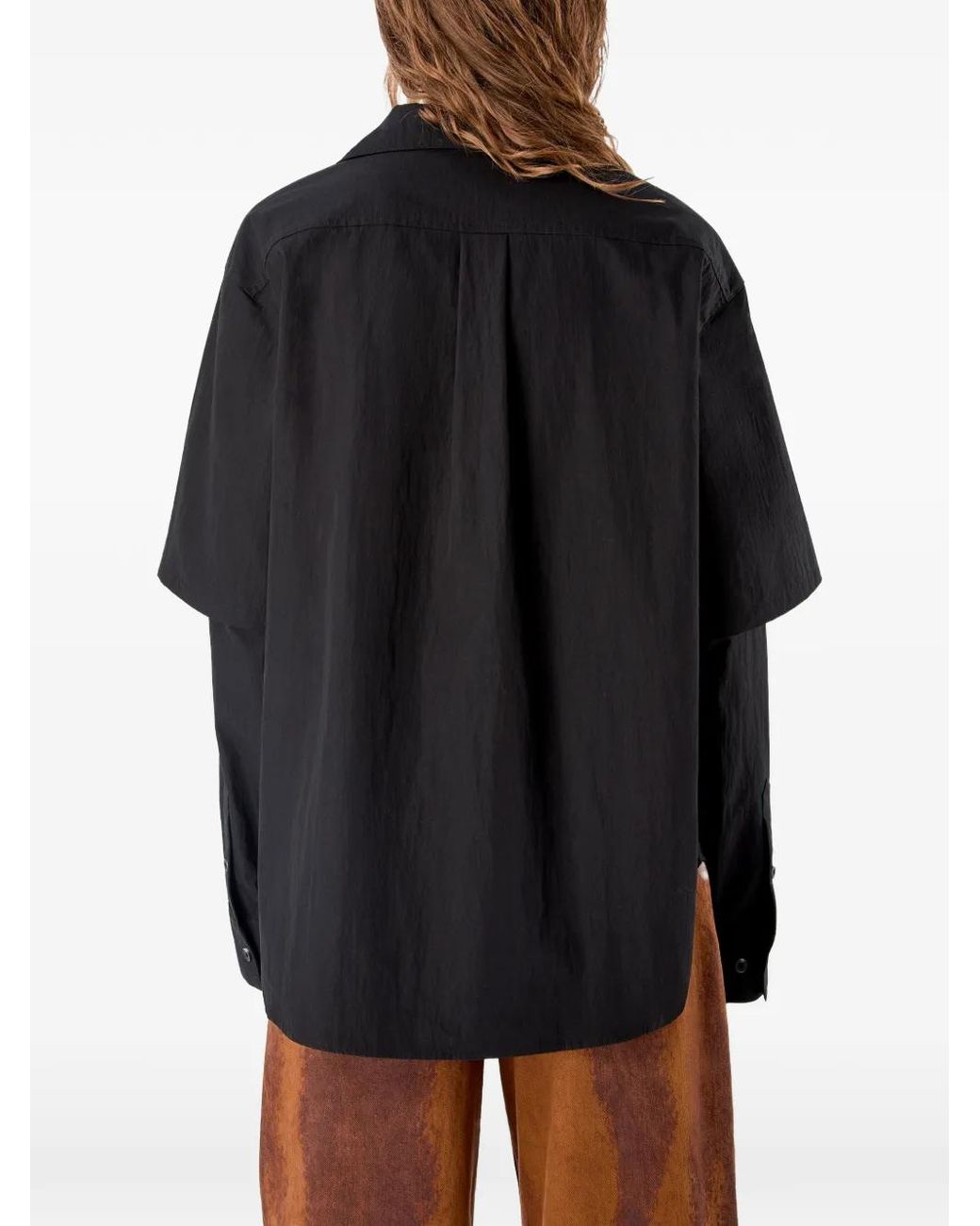 CAMPERLAB Black Layered Pocket Shirt