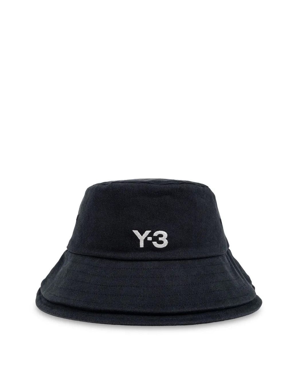 Y-3 Blue Bucket Hat With Logo Print