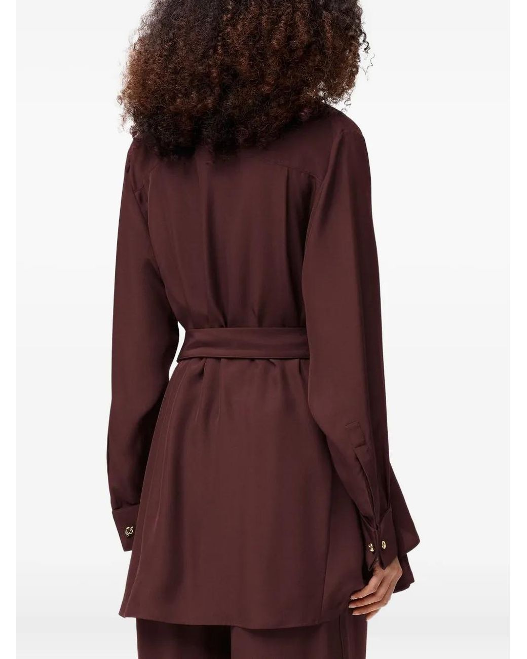 Loewe Red Belted Blouse