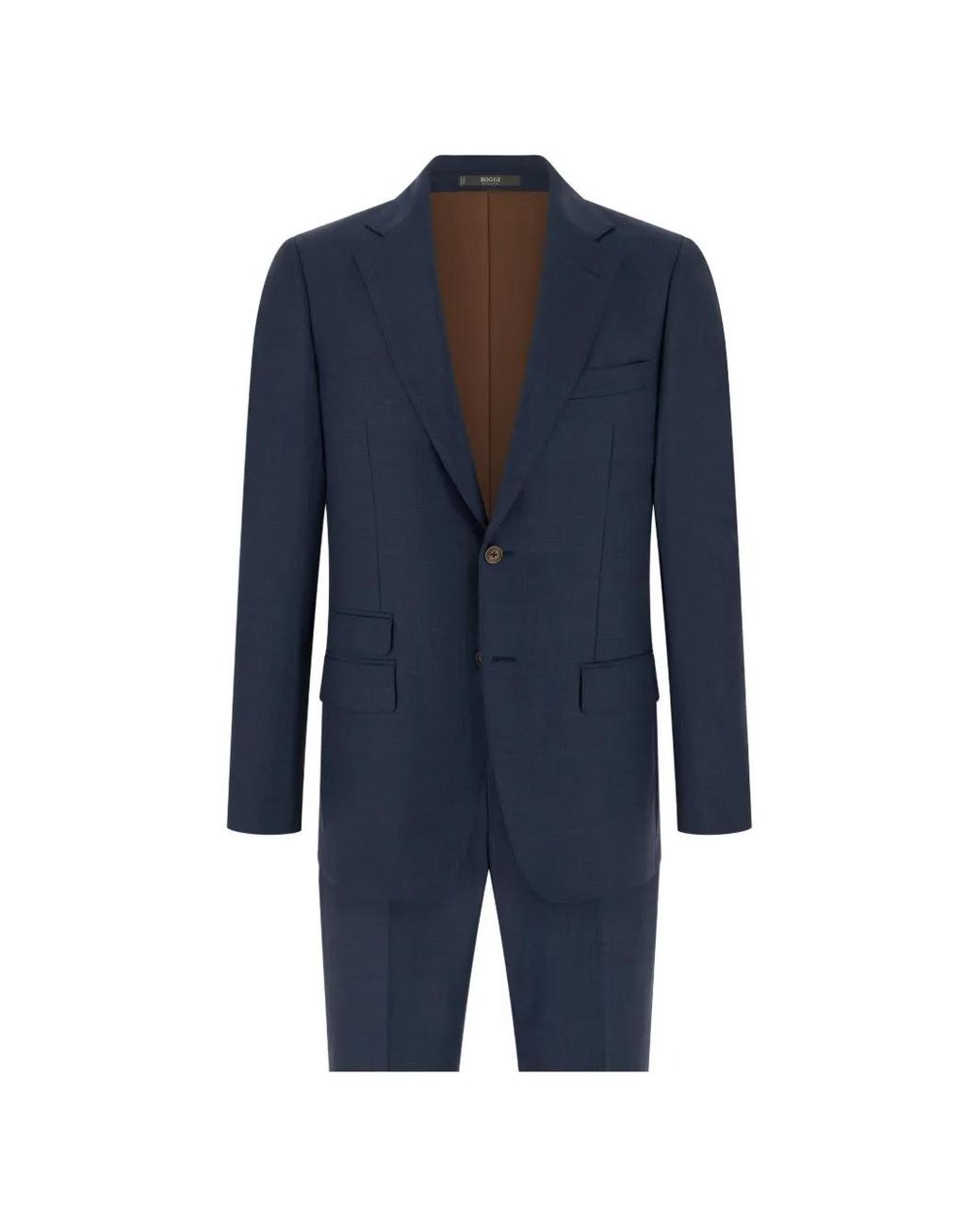 Boggi Blue Pinstripe Wool Suit for men
