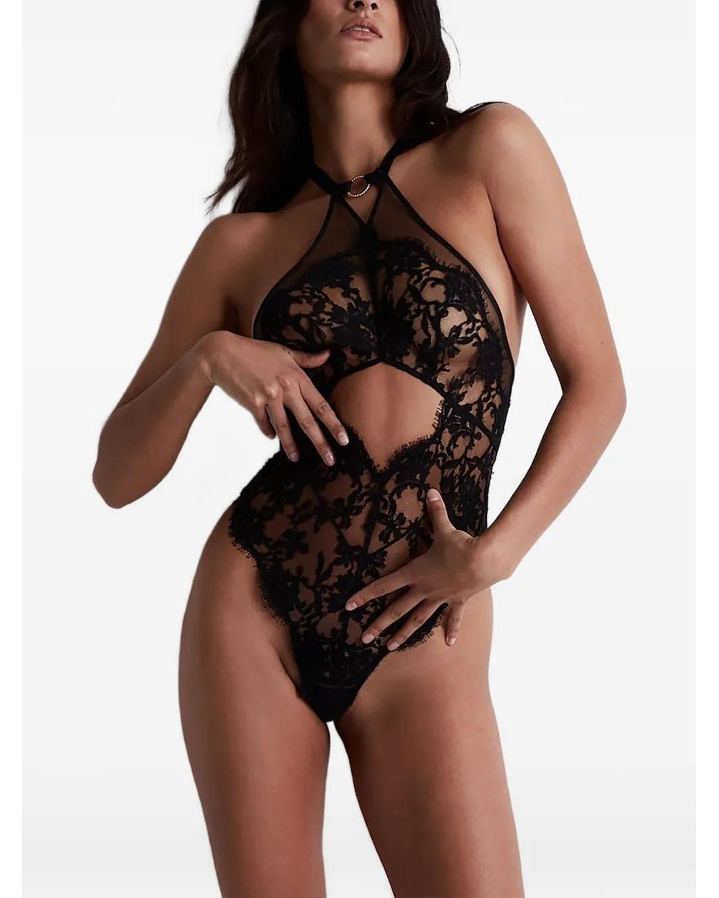 Aubade White Under Your Spell Cut-Out Bodysuit