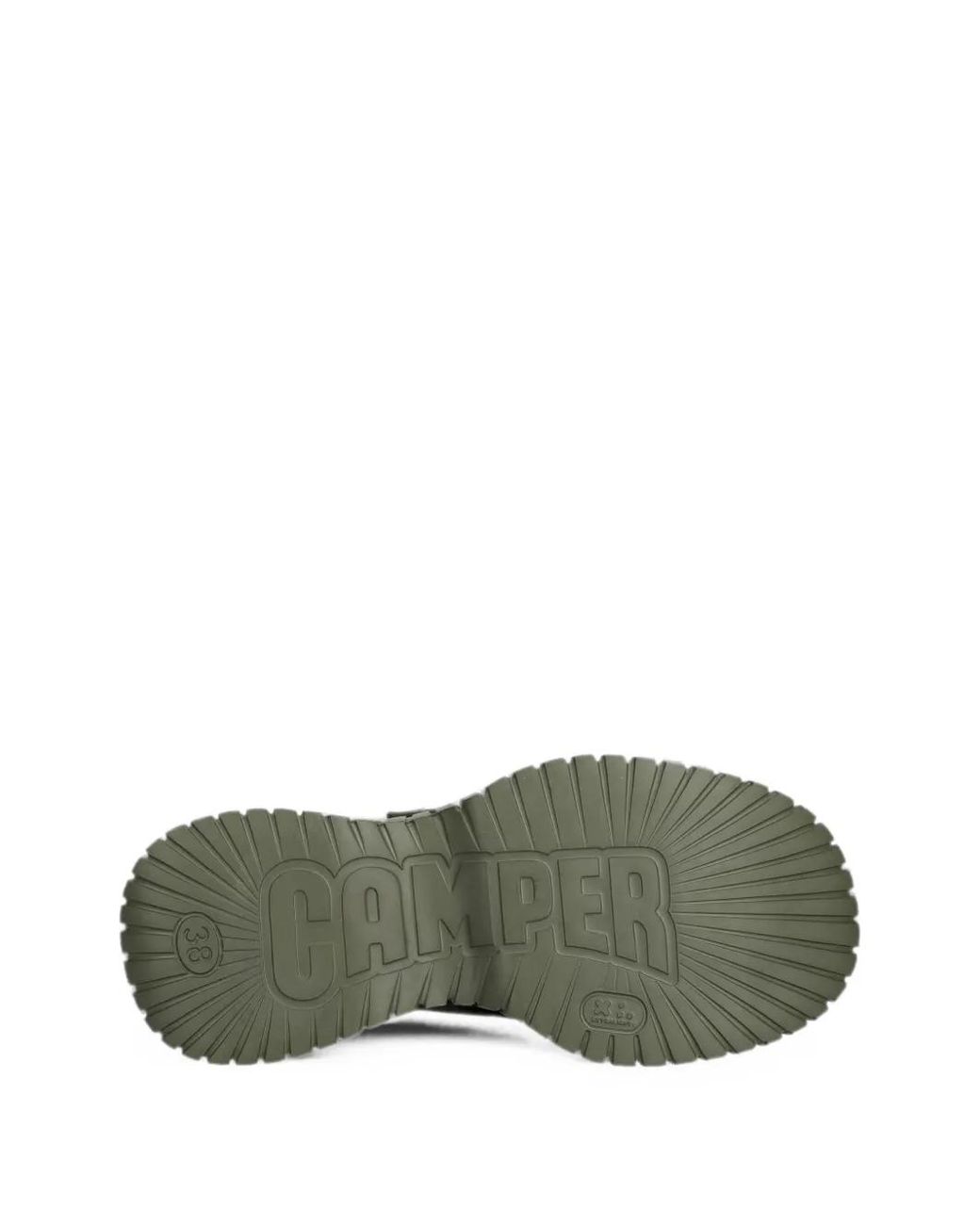 Camper Green Bcn Touch-Strap Platform Sandals