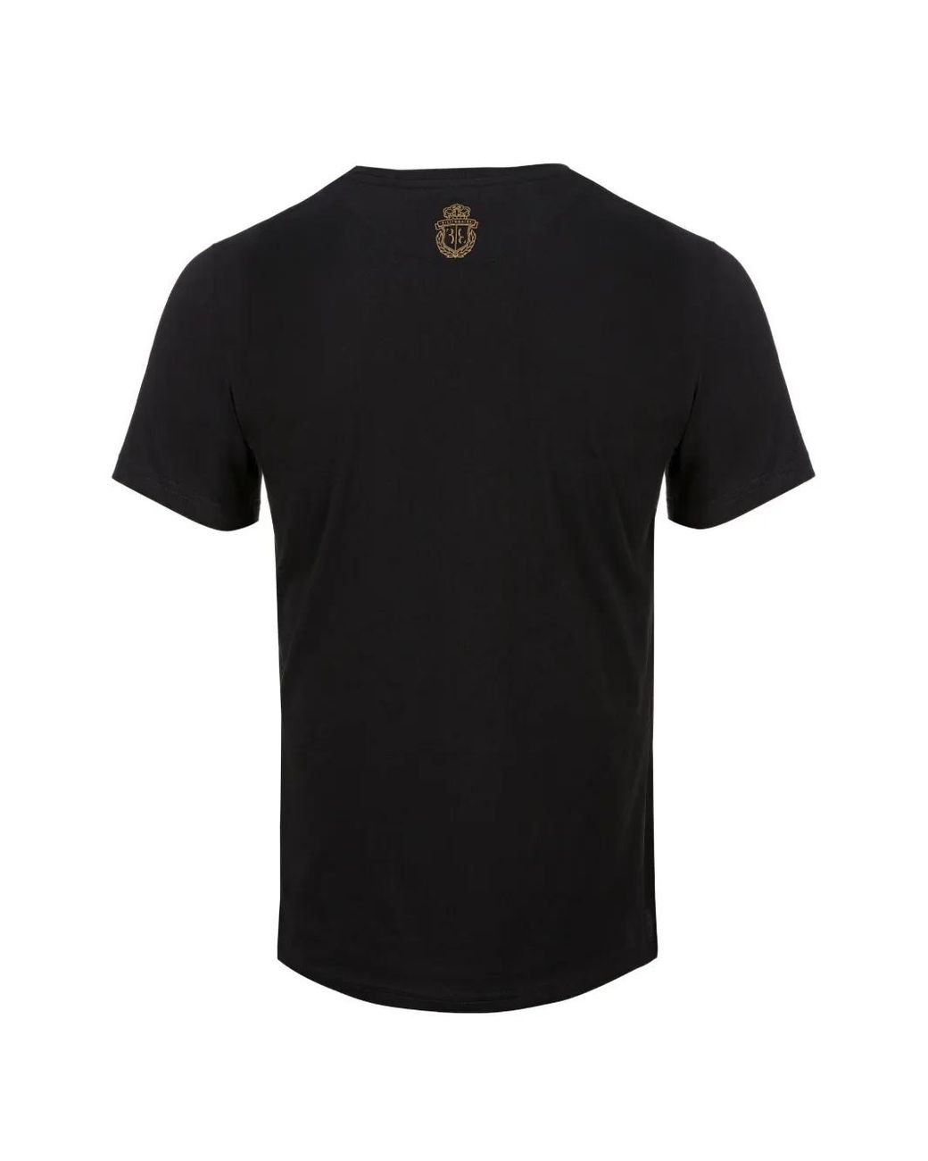 Billionaire Black Double Lion V-Neck T-Shirt for men