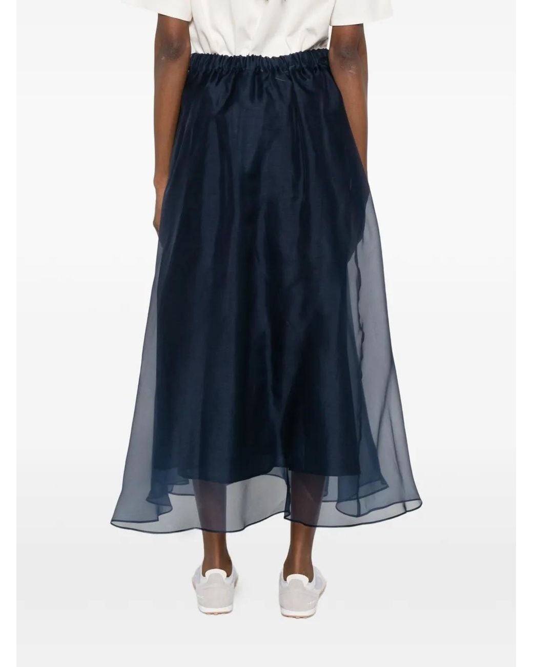 Weekend by Maxmara Blue Visino Pleated Skirt