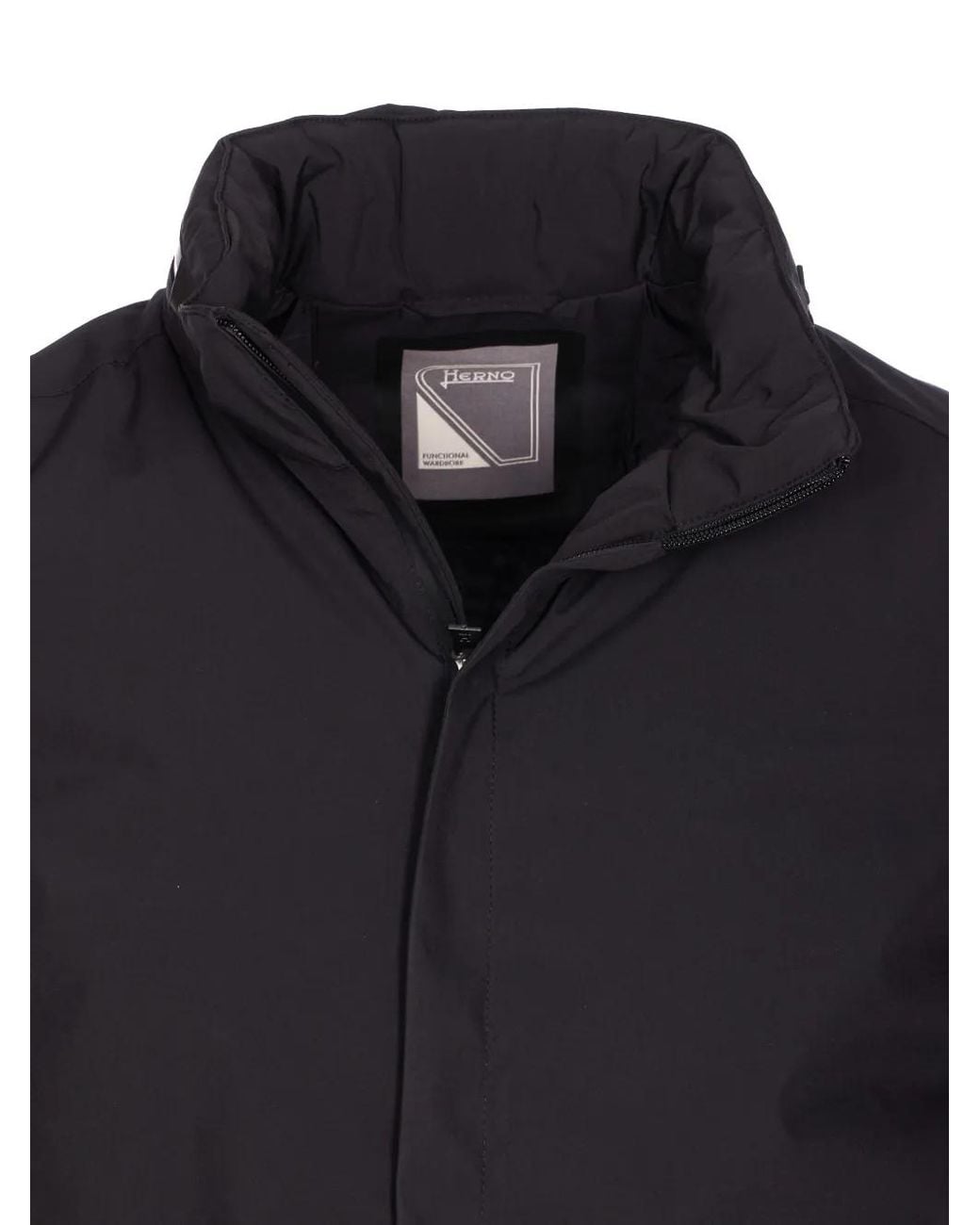Cappotto Imbottito Con Zip di Herno in Blue da Uomo