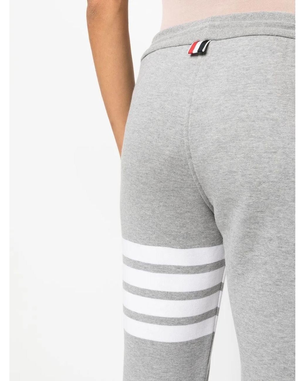 Thom Browne Gray Striped Sweatpants