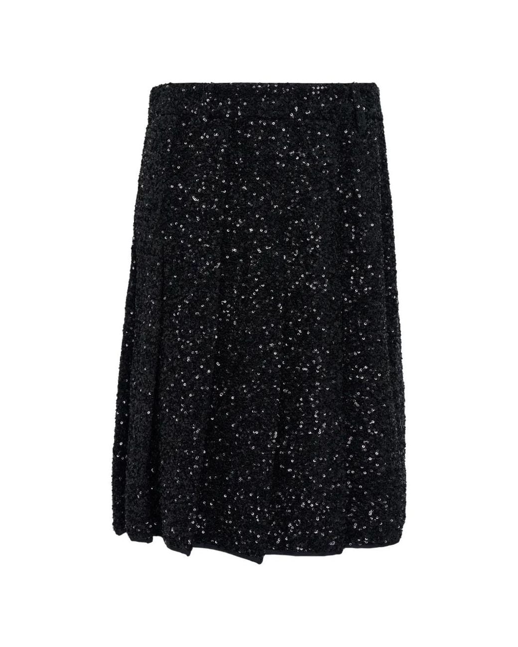 N°21 Black Sequin-Embellished Skirt