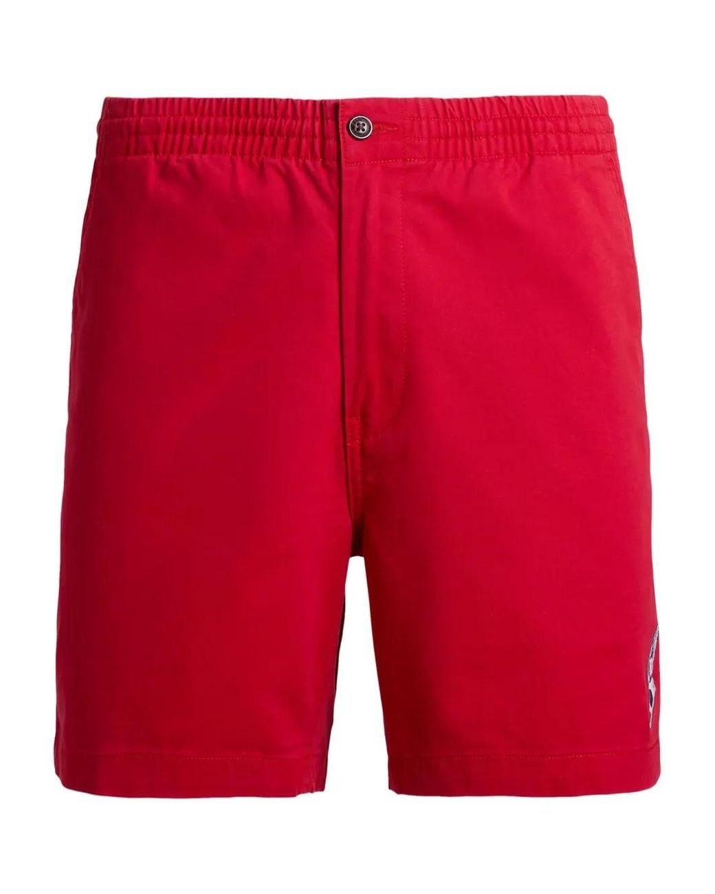 Polo Ralph Lauren Red Cotton Shorts for men