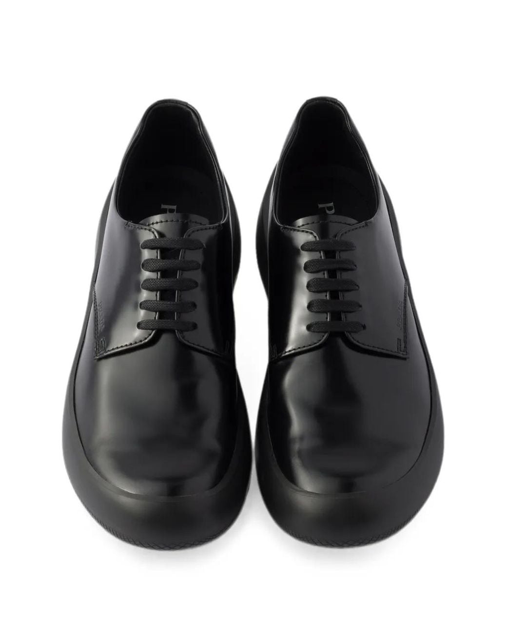 Derbies À Semelle Crantée Prada pour homme en coloris Black