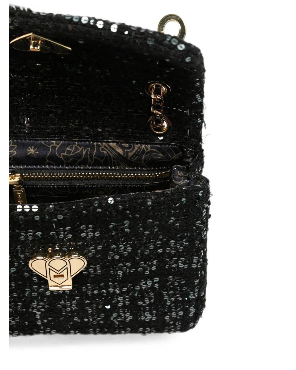 MINIME White Sequin-Embellished Shoulder Bag