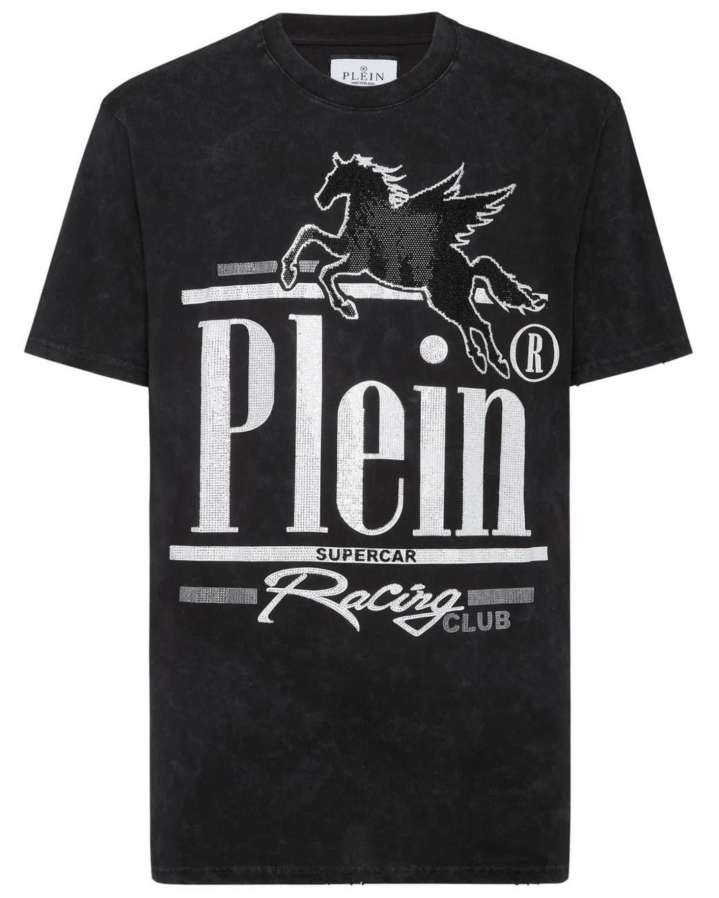 Philipp Plein Black Racing Club T-Shirt for men