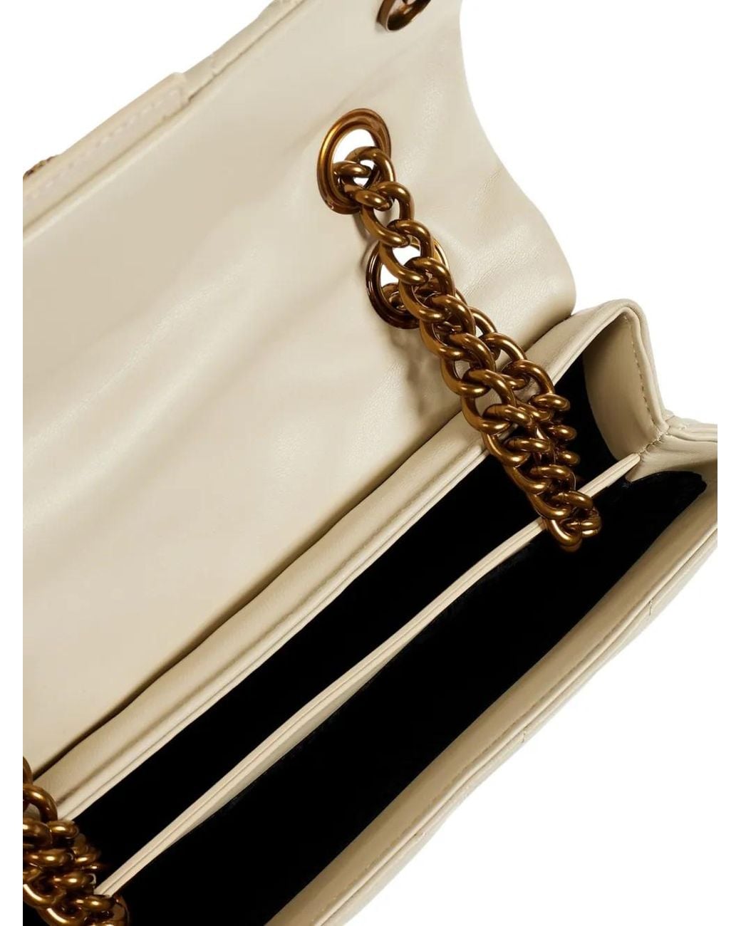 Kurt Geiger Natural Kensington Quilted Leather Shoulder Bag