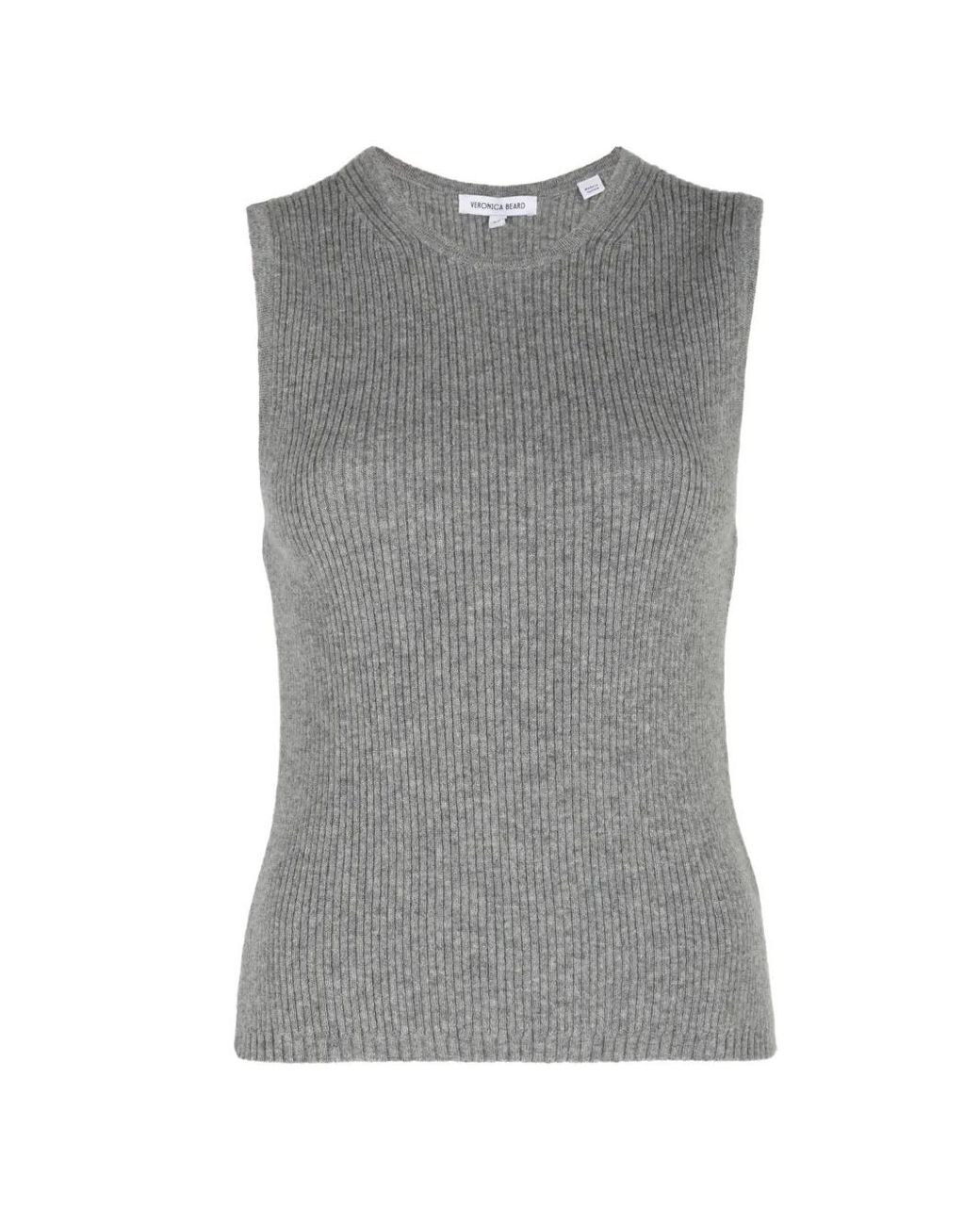 Veronica Beard Gray Geripptes Sid Tanktop