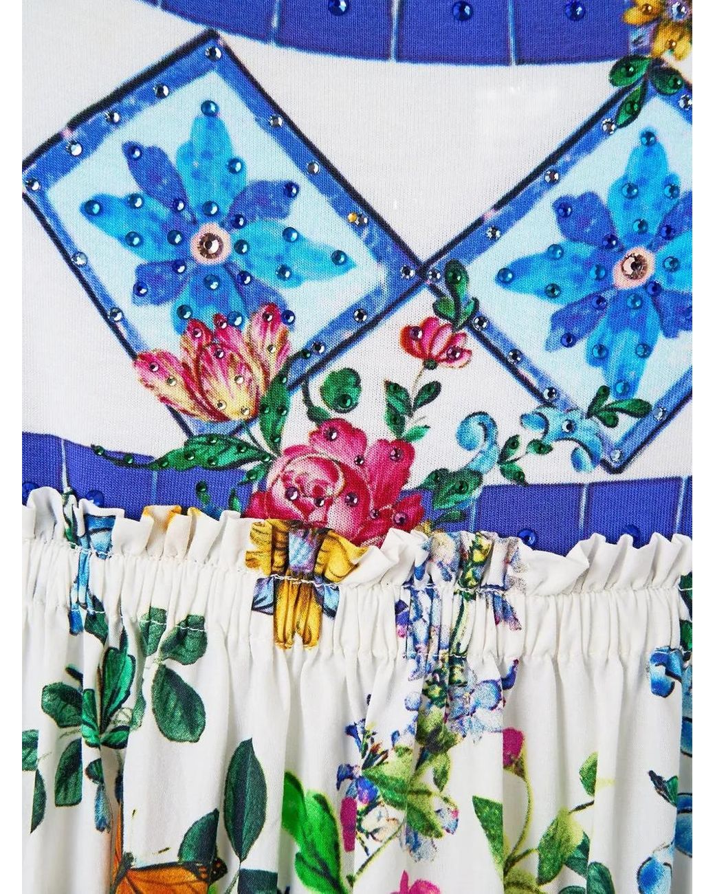 Camilla Blue Tiles Darls Long Dress