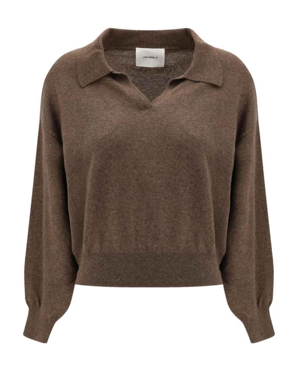 Lisa Yang Brown Katriel Cashmere Sweater